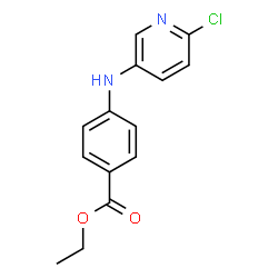 ETHYL 4-[(6-CHLOROPYRIDIN-3-YL)AMINO]BENZOATE Structure