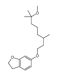 6-(7-methoxy-3,7-dimethyloctoxy)-2,3-dihydro-1-benzofuran结构式
