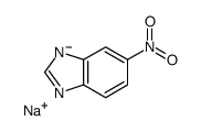 sodium,5-nitrobenzimidazol-1-ide Structure
