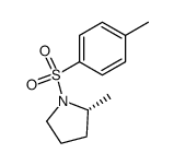 (2R)-1-tosyl-2-methylpyrrolidine结构式
