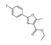 ethyl 2-(4-fluorophenyl)-5-methyl-1,3-oxazole-4-carboxylate Structure