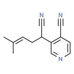 3-Pyridineacetonitrile,4-cyano--alpha--(3-methyl-2-butenyl)- (9CI)结构式