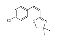 2-[(E)-2-(4-chlorophenyl)ethenyl]-4,4-dimethyl-5H-1,3-thiazole Structure