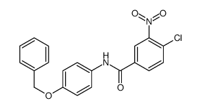 4-chloro-3-nitro-N-(4-phenylmethoxyphenyl)benzamide Structure