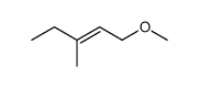 1-methoxy-3-methyl-pent-2-ene结构式