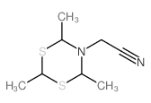 4H-1,3,5-Dithiazine-5(6H)-acetonitrile,2,4,6-trimethyl-结构式
