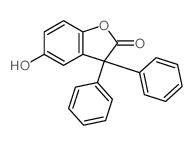 5-hydroxy-3,3-diphenyl-benzofuran-2-one structure