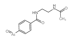 1-acetylamino-2-(4-arsenoso-benzoylamino)-ethane Structure