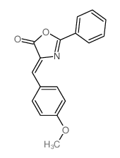 4-[(4-methoxyphenyl)methylidene]-2-phenyl-1,3-oxazol-5-one Structure