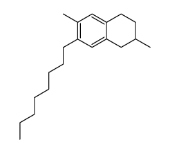 1,2,3,4-Tetrahydro-2,6-dimethyl-7-octylnaphthalene Structure