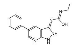 1-ethyl-3-(5-phenyl-2H-pyrazolo[3,4-b]pyridin-3-yl)urea结构式