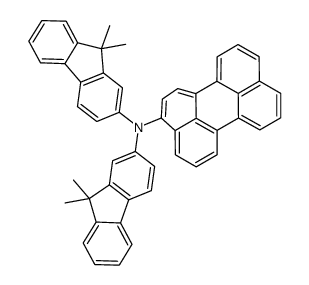 N,N-bis(9,9-dimethylfluoren-2-yl)perylen-3-amine结构式