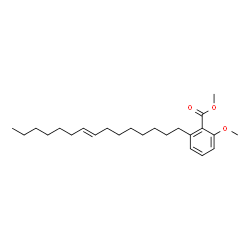 2-Methoxy-6-(8-pentadecenyl)benzoic acid methyl ester结构式