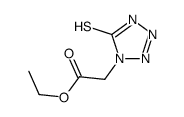 ethyl 2-(5-sulfanylidene-2H-tetrazol-1-yl)acetate结构式