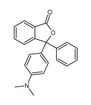 3-p-dimethylaminophenyl-3-phenylphthalide结构式