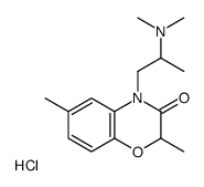 1-(2,6-dimethyl-3-oxo-1,4-benzoxazin-4-yl)propan-2-yl-dimethylazanium,chloride Structure