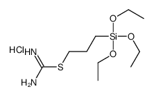 2-[3-(triethoxysilyl)propyl]isothiouronium chloride结构式