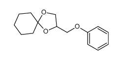 3-(phenoxymethyl)-1,4-dioxaspiro[4.5]decane结构式