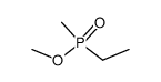 methylethylphosphinic acid methyl ester Structure