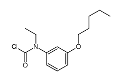 N-ethyl-N-(3-pentoxyphenyl)carbamoyl chloride Structure