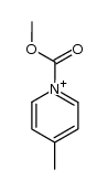 4-methyl-N-(methoxycarbonyl)pyridinium ion结构式