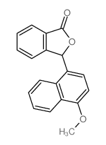3-(4-methoxynaphthalen-1-yl)-3H-isobenzofuran-1-one结构式