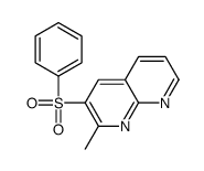 3-(benzenesulfonyl)-2-methyl-1,8-naphthyridine结构式