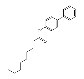 (4-phenylphenyl) nonanoate Structure