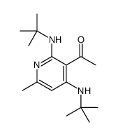 1-[2,4-bis(tert-butylamino)-6-methylpyridin-3-yl]ethanone Structure