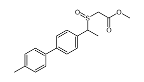 methyl 2-[1-[4-(4-methylphenyl)phenyl]ethylsulfinyl]acetate结构式