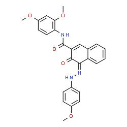 N-(2,4-dimethoxyphenyl)-3-hydroxy-4-[(4-methoxyphenyl)azo]naphthalene-2-carboxamide picture