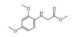 (2,4-dimethoxyphenylamino)-acetic acid methyl ester Structure