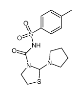 2-pyrrolidin-1-yl-thiazolidine-3-carboxylic acid toluene-4-sulfonylamide结构式