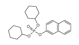 Phosphoric acid dicyclohexyl ester naphthalen-2-yl ester Structure