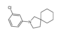 2-(3-chlorophenyl)-2-azaspiro[4.5]decane Structure