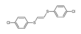 trans-1,2-bis-(4-chloro-phenylsulfanyl)-ethylene Structure