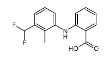 2-[3-(difluoromethyl)-2-methylanilino]benzoic acid结构式