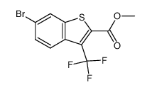 methyl 6-bromo-3-(trifluoromethyl)benzo[b]thiophene-2-carboxylate Structure