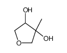 3-methyloxolane-3,4-diol Structure