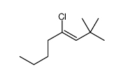 4-chloro-2,2-dimethyloct-3-ene结构式