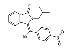 3-(α-Brom-4-nitro-benzyliden)-2-isobutyl-isoindolin-1-on Structure