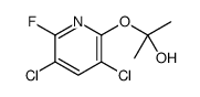 2-(3,5-dichloro-6-fluoropyridin-2-yl)oxypropan-2-ol结构式