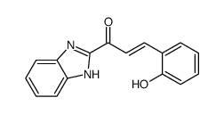 1-(1H-benzimidazol-2-yl)-3-(2-hydroxyphenyl)prop-2-en-1-one Structure