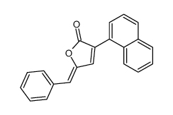 5-benzylidene-3-naphthalen-1-ylfuran-2-one Structure