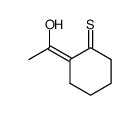 (Z)-2-(1-hydroxyethylidene)cyclohexane-1-thione结构式