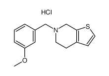 6-(3-Methoxy-benzyl)-4,5,6,7-tetrahydro-thieno[2,3-c]pyridine; hydrochloride Structure