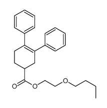 2-butoxyethyl 3,4-diphenylcyclohex-3-ene-1-carboxylate结构式