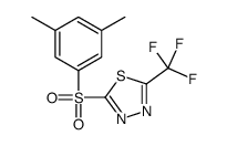 2-(3,5-dimethylphenyl)sulfonyl-5-(trifluoromethyl)-1,3,4-thiadiazole结构式