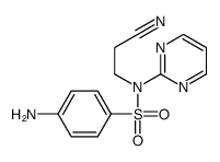 4-amino-N-(2-cyanoethyl)-N-pyrimidin-2-ylbenzenesulfonamide结构式