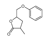 3-methyl-5-(phenoxymethyl)oxolan-2-one结构式